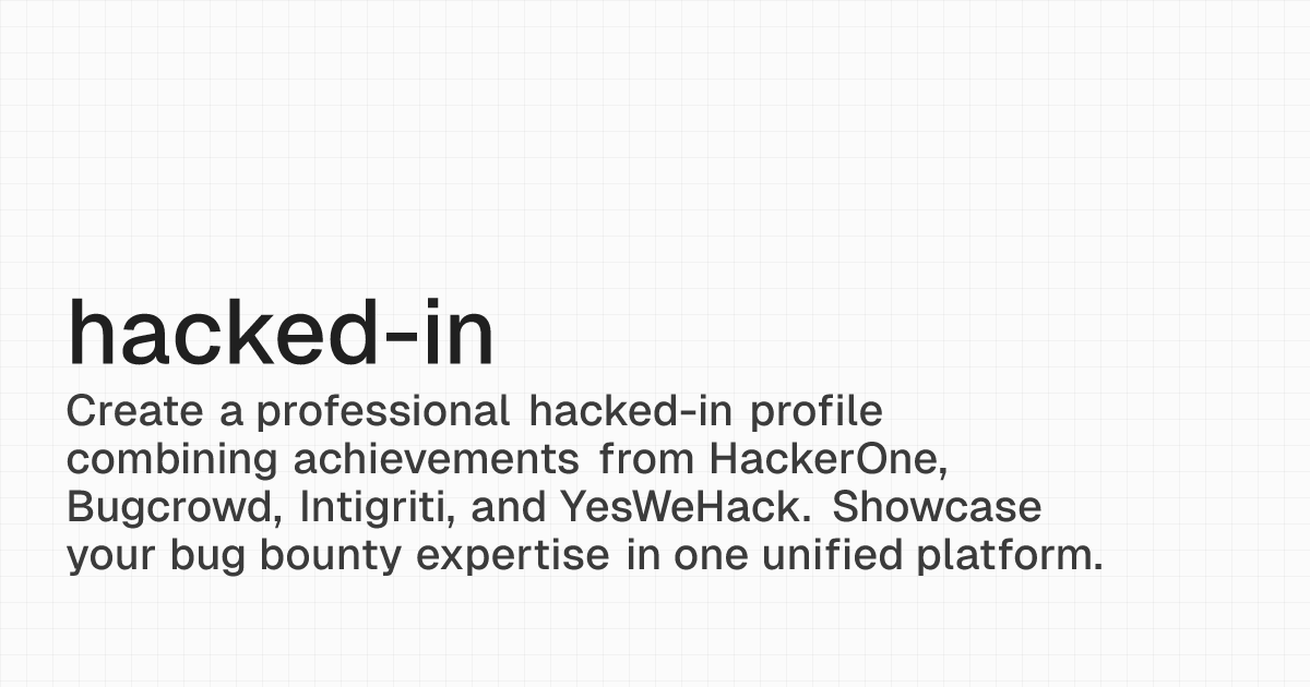 furkan0x01's tweet card. Create a professional hacked-in profile combining achievements from HackerOne, Bugcrowd, Intigriti, and YesWeHack. Showcase your bug bounty expertise in one unified platform.