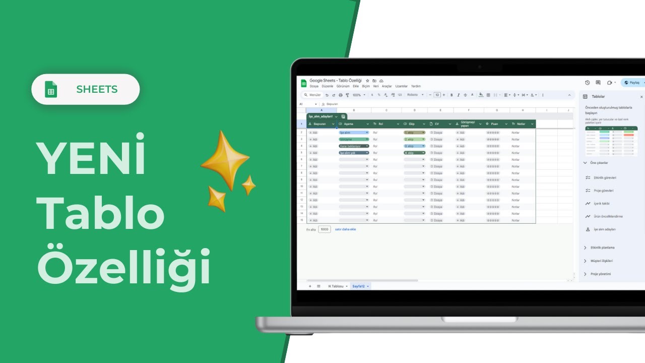 Excel_751's tweet card. Google Sheets’te Oyun Değiştirici Yenilikler: Yeni Tablolar ve...