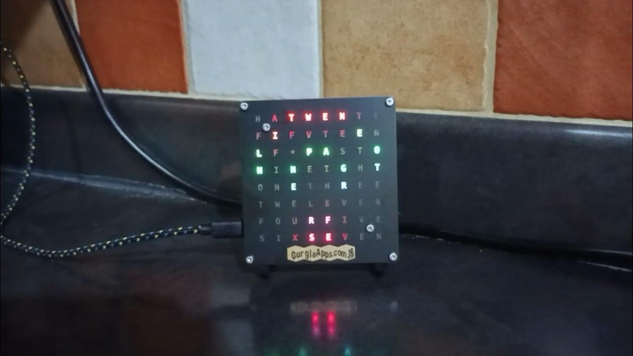 RaspPieman's tweet card. @GurgleApps Word Clock