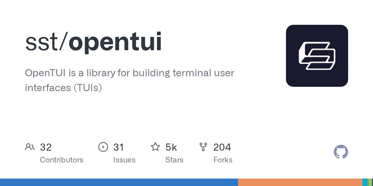 dat_nguyen94's tweet card. OpenTUI is a library for building terminal user interfaces (TUIs) - sst/opentui