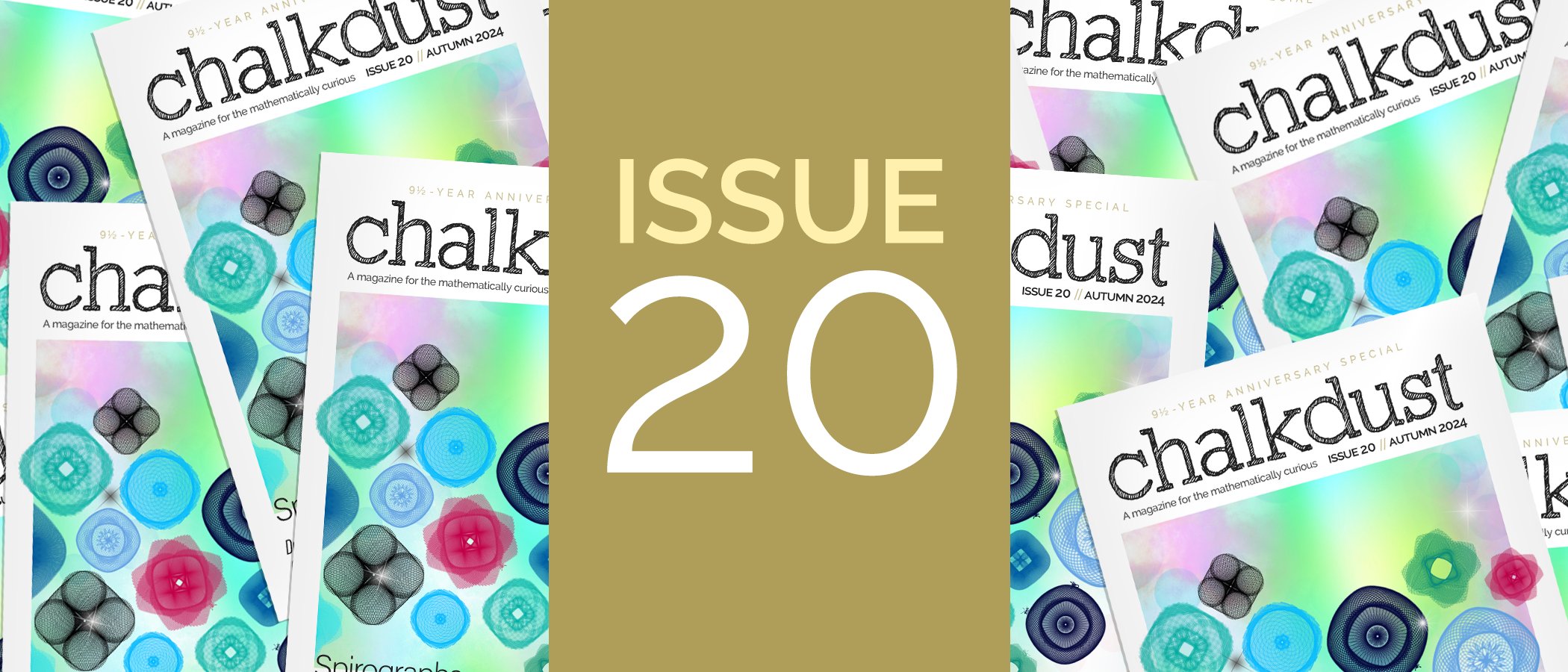 chalkdustmag's tweet card. A magazine for the mathematically curious. Issue 20 now available: Spirographs, complex triangles and a lot of ants feature in our AW24 issue! Plus all your favourite puzzles & columns.