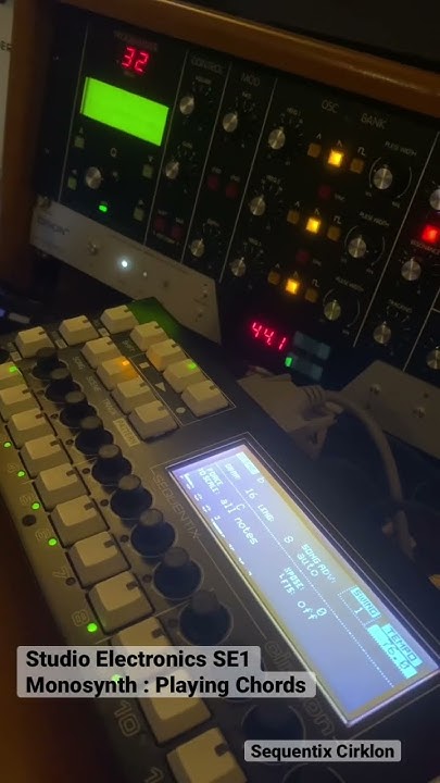 FerociousMullet's tweet card. Chords on a monosynth. Monophonic to Paraphonic