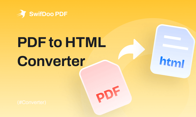 swifdoo's tweet card. Convert a PDF to an HTML file in a snap for free without signing up using SwifDoo PDF online PDF to HTML converter