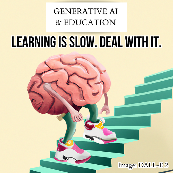 MathieuPenot's tweet card. No, generative AI won’t make us learn faster. Or at least, not in the way some would lead you to believe.