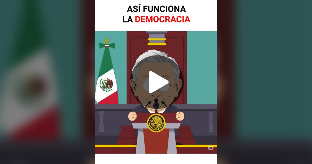 alex_bonee's tweet card. 63.5K likes, 1462 comments. “#southpark México #surparque LA DEMOCRACIA 🇲🇽”
