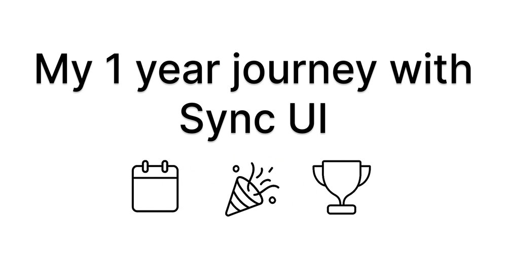 syncuidesign's tweet card. Last year, during Navratri 2024, I launched a little side project called Sync UI. Today, Navratri...