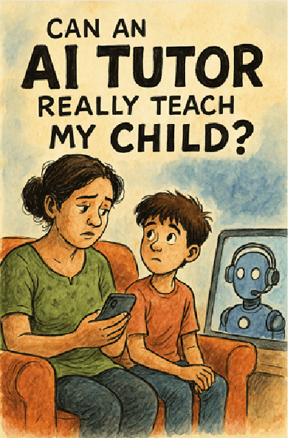 TeachtoEarn's tweet card. AI tutors don’t replace teachers—they empower them. This comic shows how Apna PC brings human warmth and AI precision together for better learning.