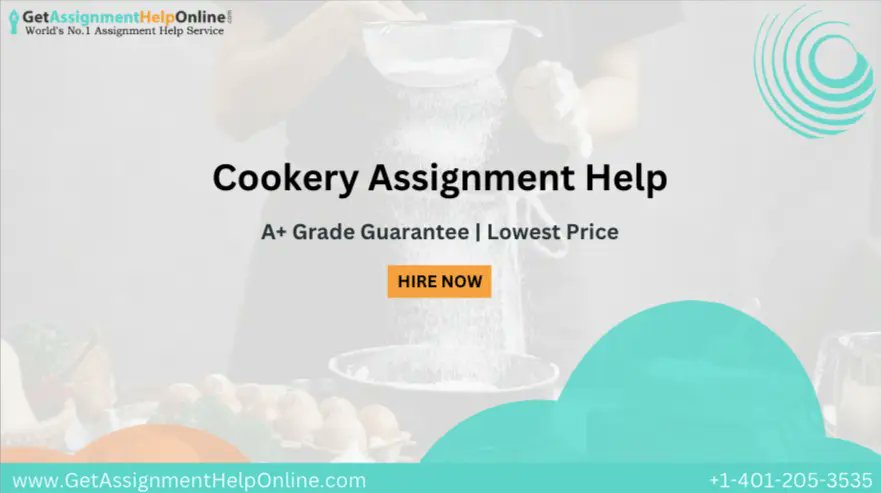 sophias95938060's tweet card. Get the best cookery assignment help from top-quality experts. We can provide you Urgent Commercial Cookery Assignment Answers | Hire Now