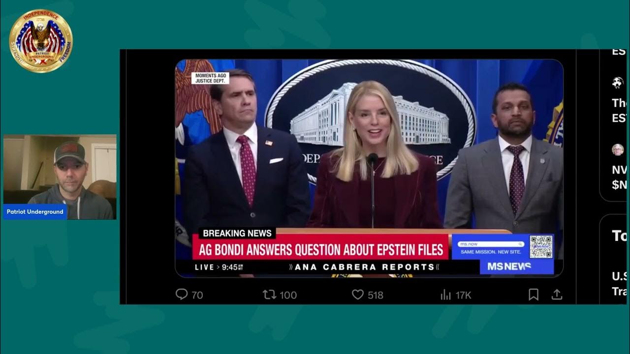 mepresco1's tweet card. Patriot Underground Episode 398 (11.19.25)