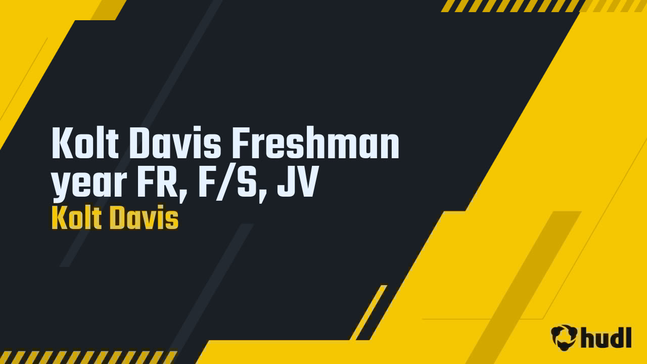 Koltdavis5's tweet card. Kolt Davis Freshman year FR, F/S, JV