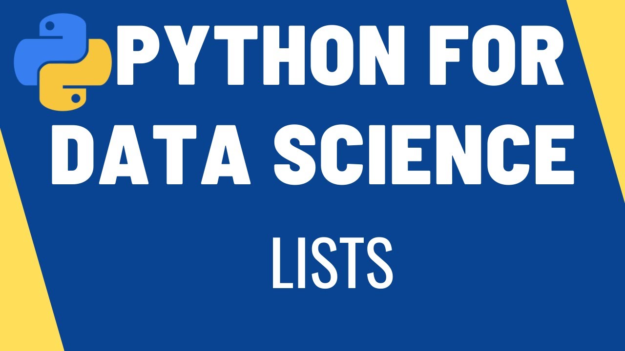 techprogrammer1's tweet card. Python Lists for Data Science | List Slicing, Methods | List Compre...