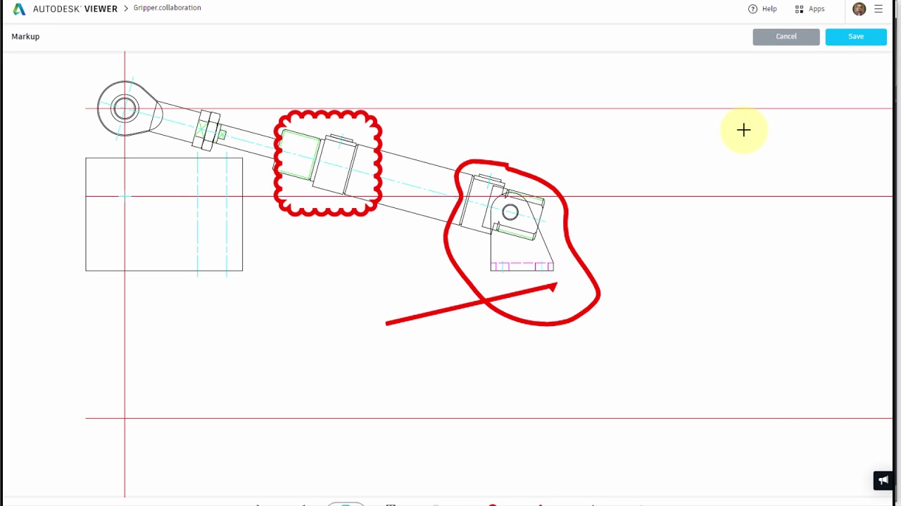 DesignandMotion's tweet card. AutoCAD 2019 Shared Views