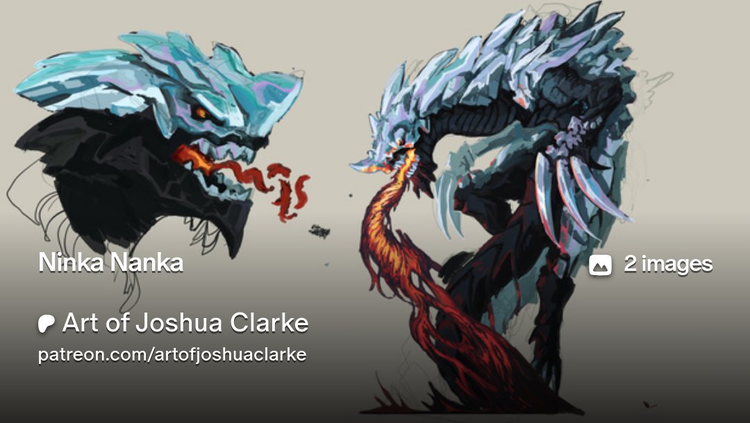 tomeofscribbles's tweet card. Get more from Art of Joshua Clarke on Patreon