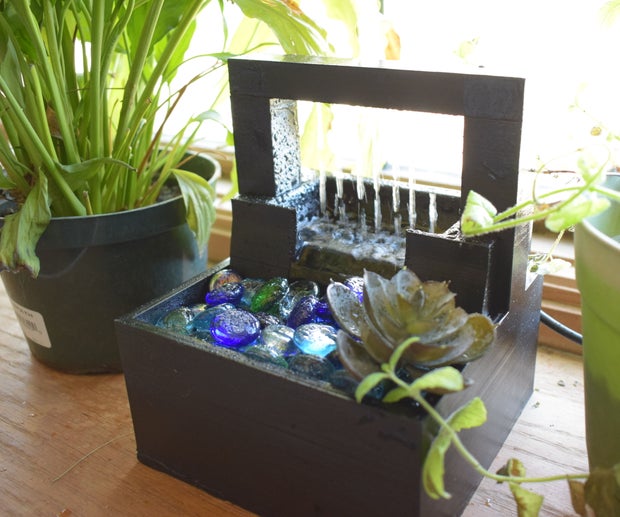 piraxchild's tweet card. 3D Print Desktop Rain Shower Waterfall: A desktop waterfall is a great way to add some zen and stress relief to the office or living room. The sounds of water can put one's mind into a peaceful...