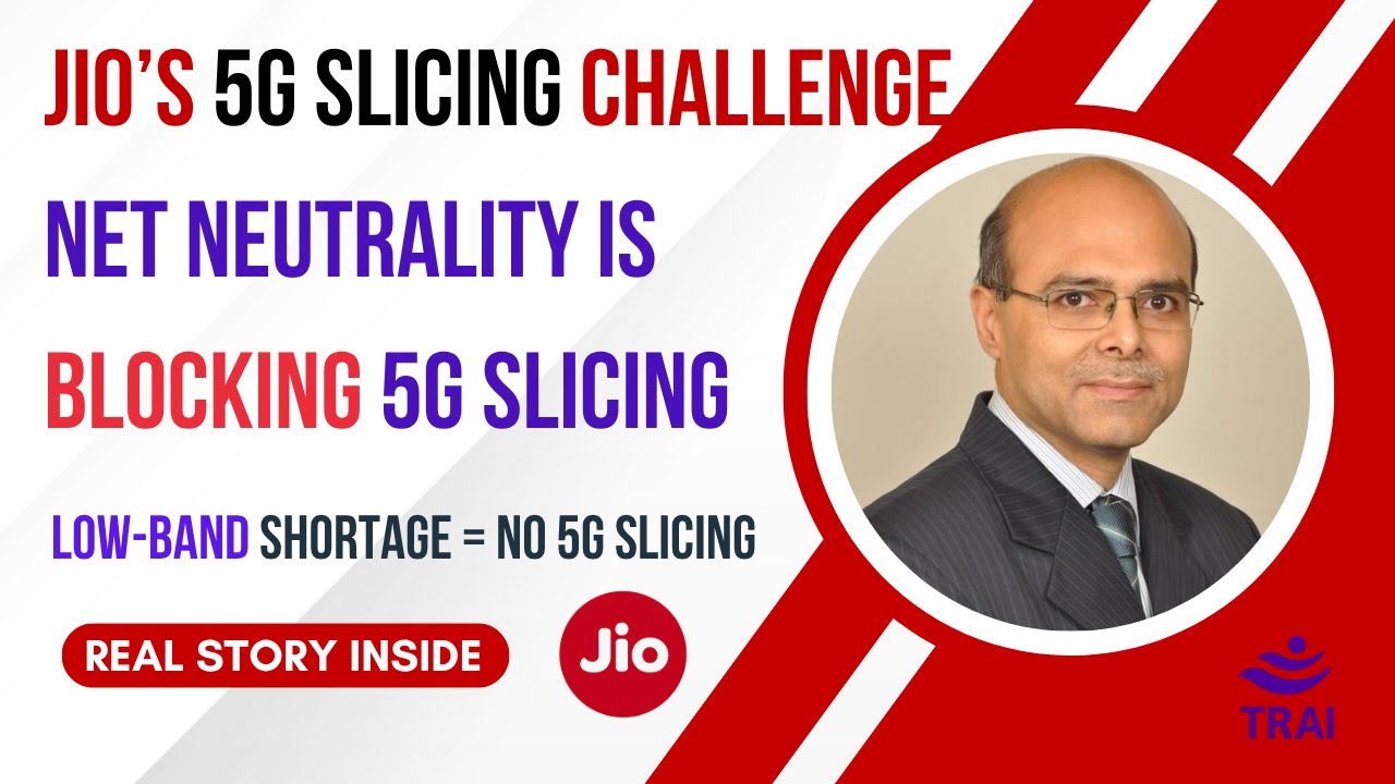 Parag_Kar's tweet card. Jio–Net Neutrality Showdown: 5G Slicing Ka Challenge & India Ka...