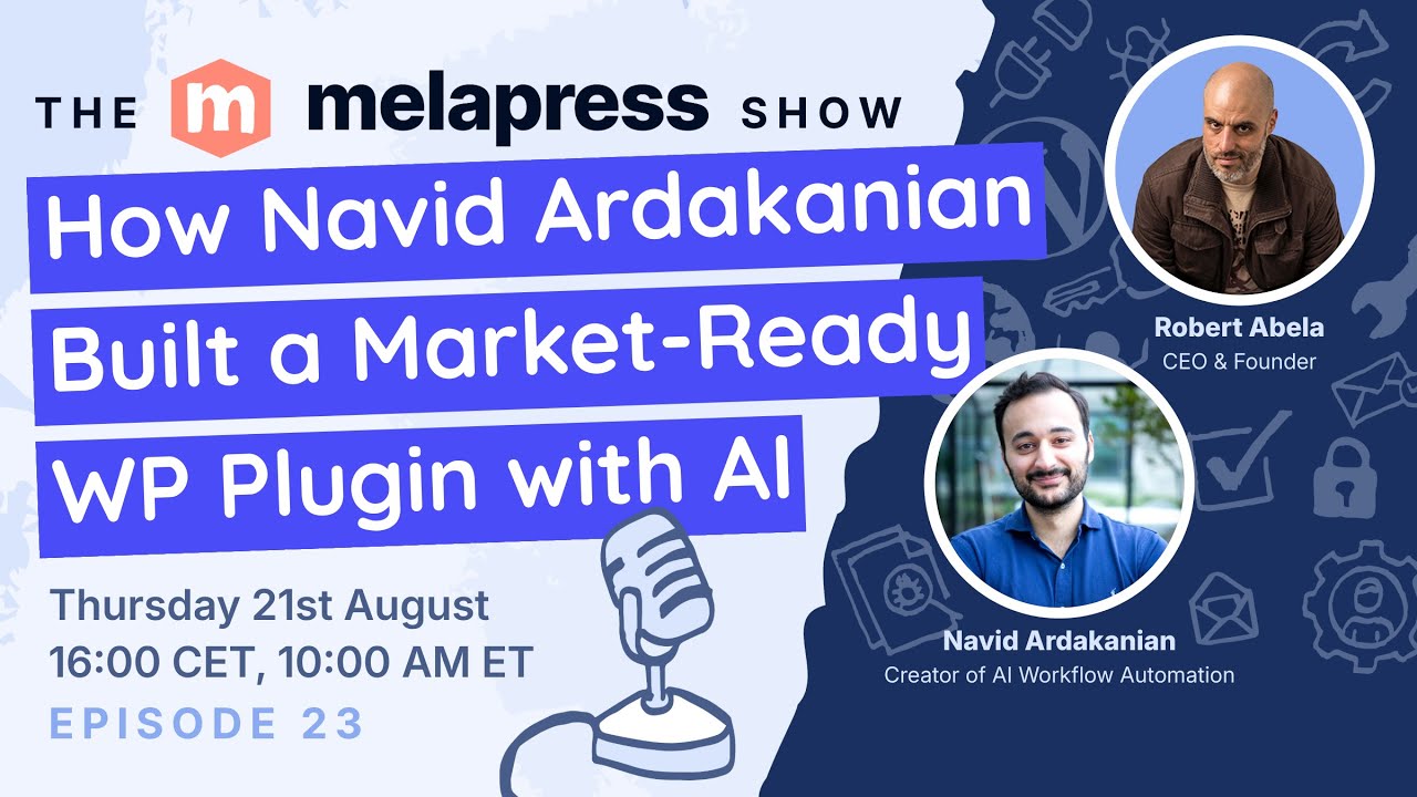robertabela's tweet card. How Navid Ardakanian Built a Market-Ready WP Plugin with AI