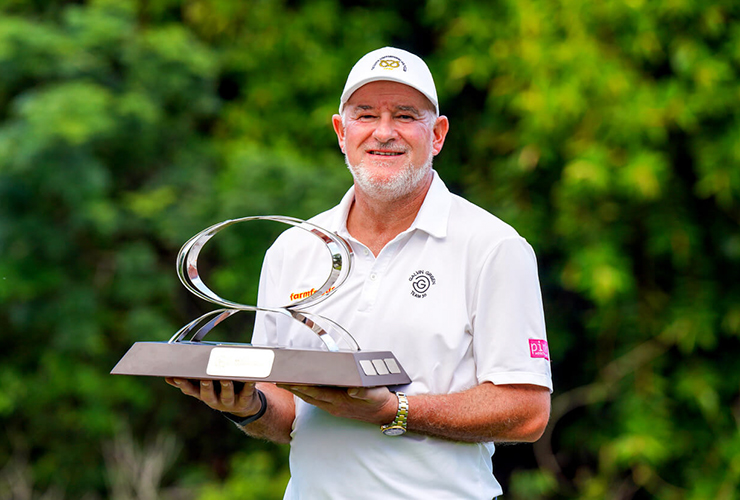 GolfDigestME's tweet card. Defending champion Peter Baker secured victory in a dramatic play-off at the Legends Course at Constance Belle Mare Plage, defeating...