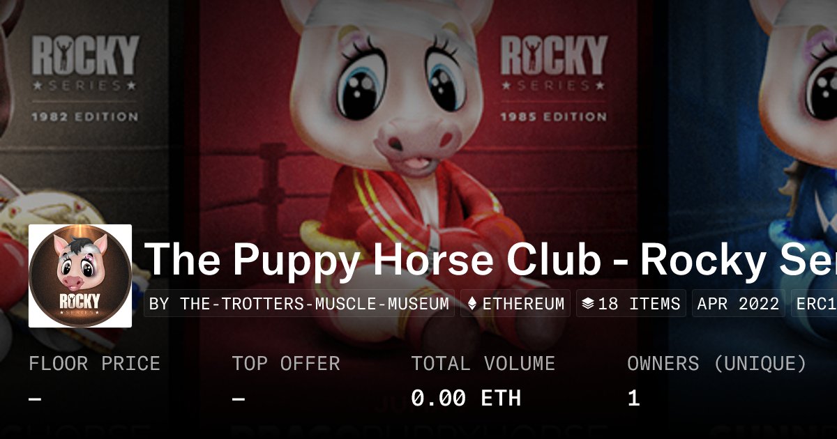 alessandroblasi's tweet card. Juma the Puppy Horse - Rocky Series (#JUMA) presents celebrated 18 portraits of cute cHORSEplays, created with love by Alessandro Rascal Blasi inspirated by Rocky saga characters. As the movies...