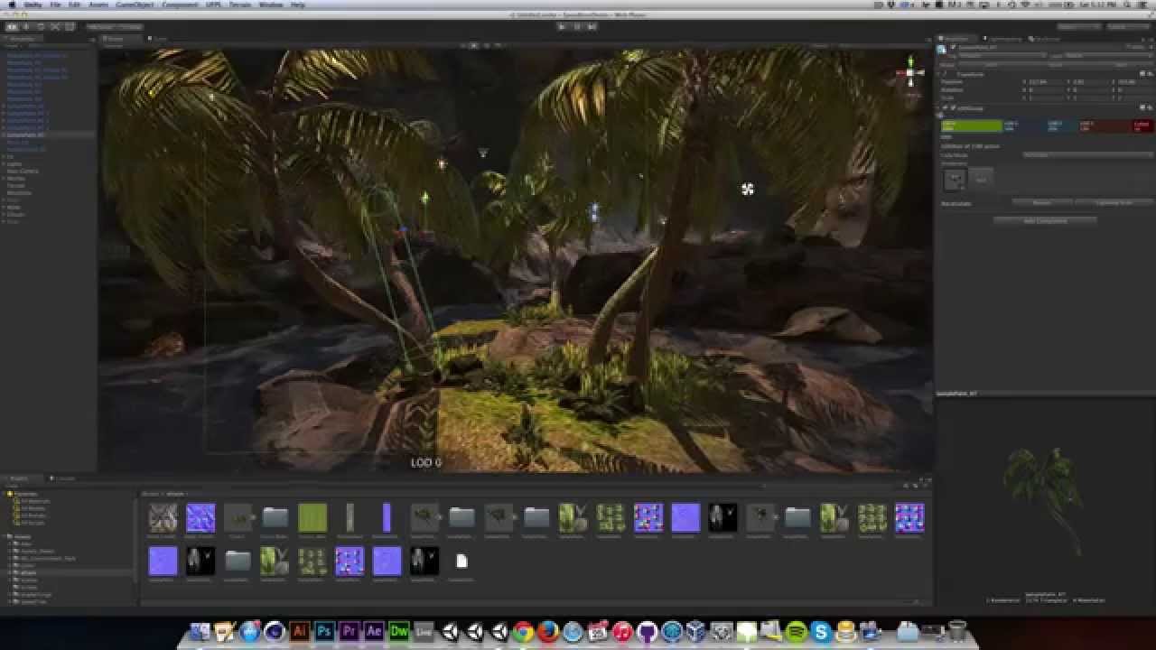 _erictompkins's tweet card. Tutorial: Hidden Features in Unity5 (SpeedTree)