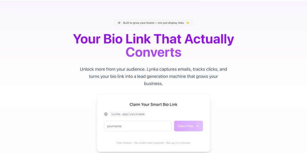 _beyond_logic's tweet card. Lynka is a smart link-in-bio tool that helps creators, freelancers, and brands grow their email list while sharing everything with one powerful link. Lock links with email or password, track views,...