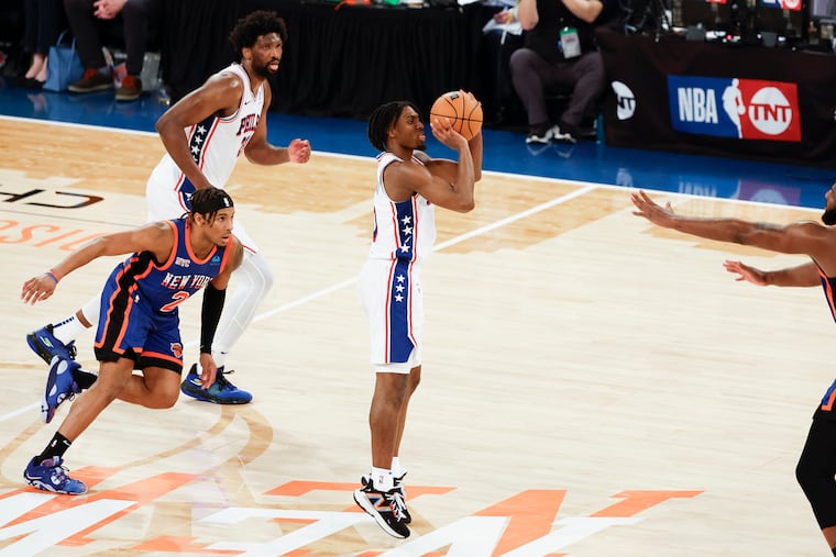 matt_mullin's tweet card. Trailing with just seconds left in an elimination game, the numbers were against the Sixers. Then came Maxey.