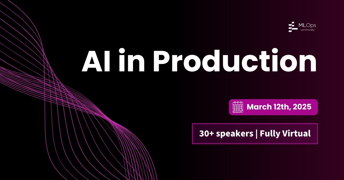 ifaridi79's tweet card. We’re Back for Round Two! The AI in Production 2025 event builds on the momentum of last year, with a better focus on the toughest challenges of deploying AI at scale.LLMs and AI applications are...