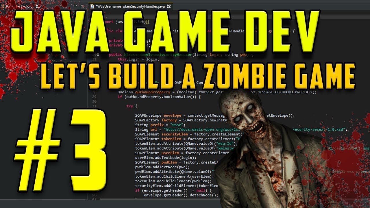 RealTutsGML's tweet card. Java Programming: Let's Build a Zombie Game #3