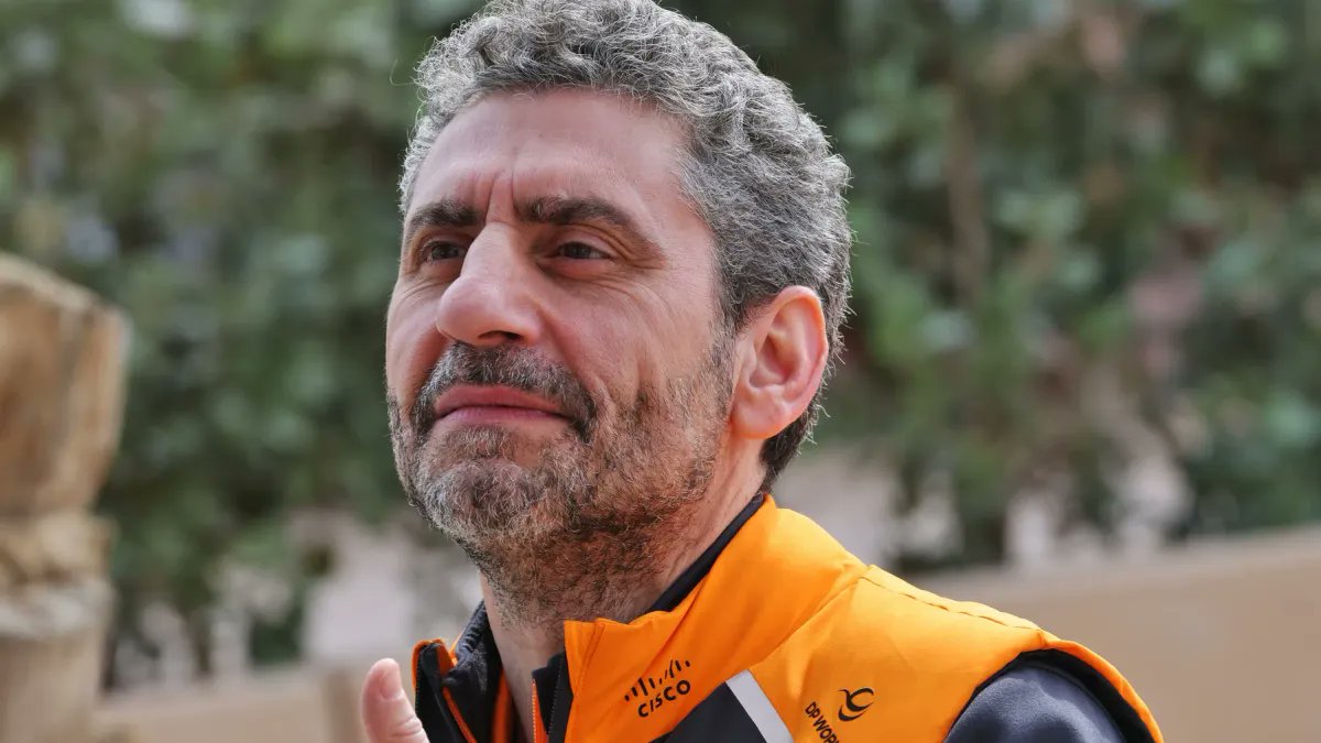 GPblog_com's tweet card. McLaren is unanimously the favorite to take both world titles in 2025, and the first day of winter testing at Bahrain has seen them top the time sheets with Lando Norris. Team boss, Andrea Stella...