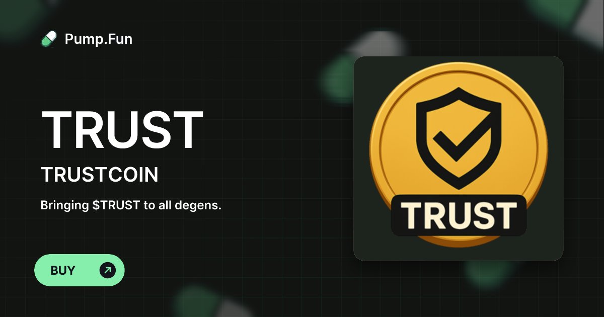 SweatyInvestor's tweet card. Bringing $TRUST to all degens.