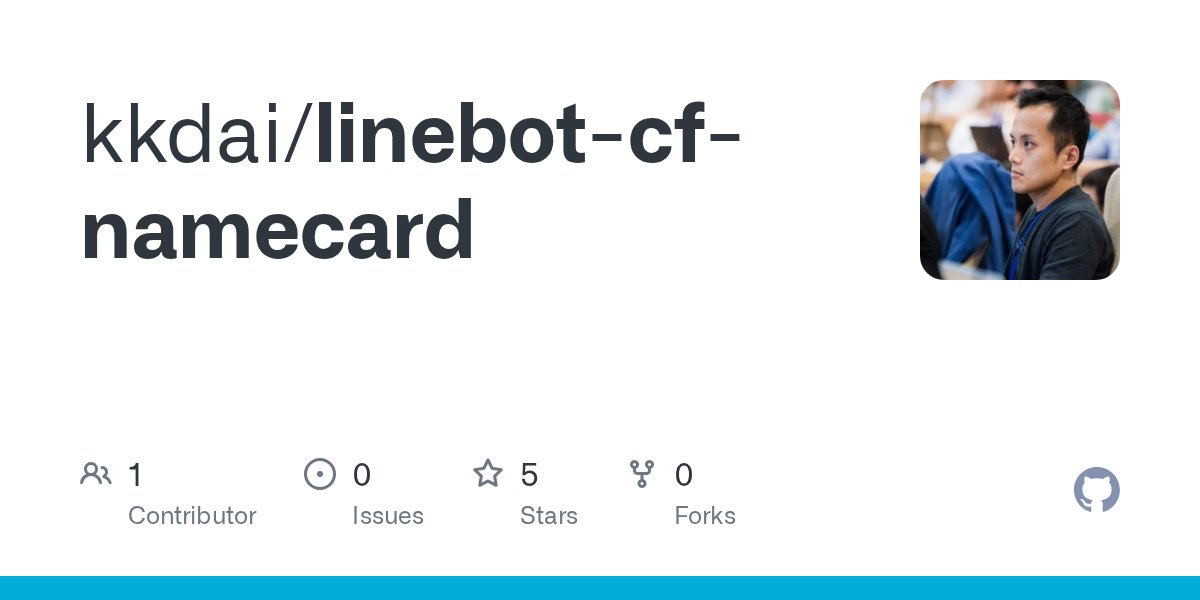 Evan_Lin's tweet card. Contribute to kkdai/linebot-cf-namecard development by creating an account on GitHub.