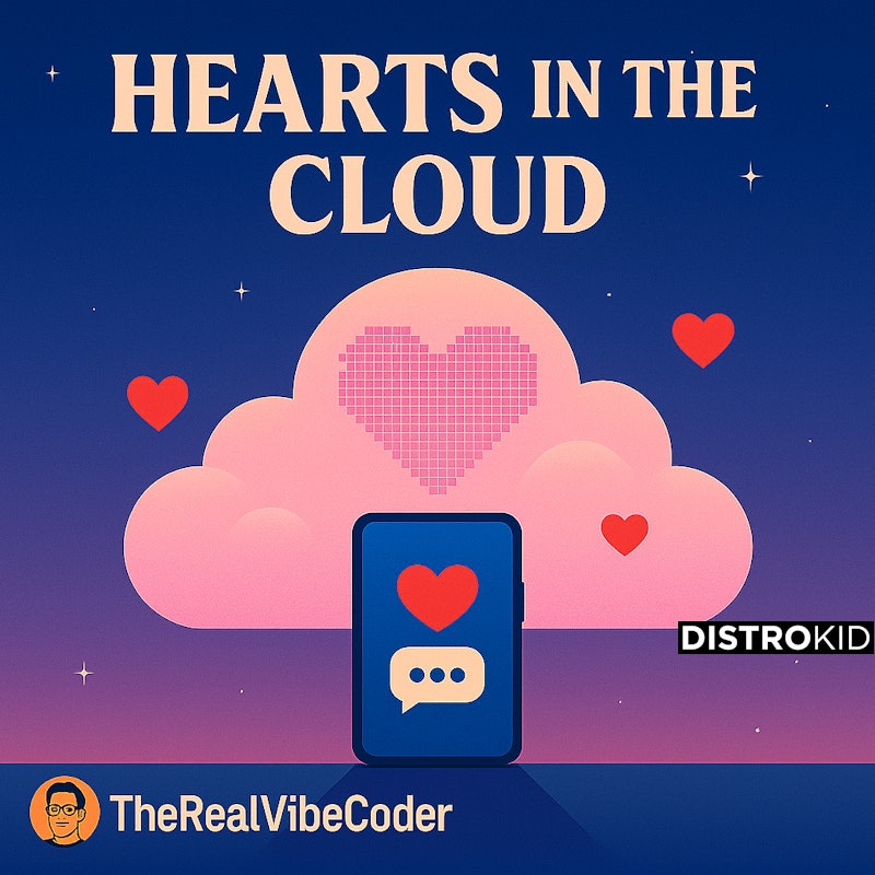 TheRealVibeCode's tweet card. Stream and Save Hearts In The Cloud - Distributed by DistroKid