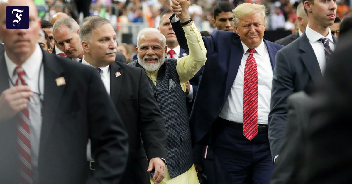 rohit_h_b's tweet card. Bisher hat der US-Präsident im Zollstreit alle Gegner kleingekriegt. Indien nicht. Stattdessen wendet sich das Land seinem mächtigen Nachbarn China zu – und sieht über alte Wunden hinweg.