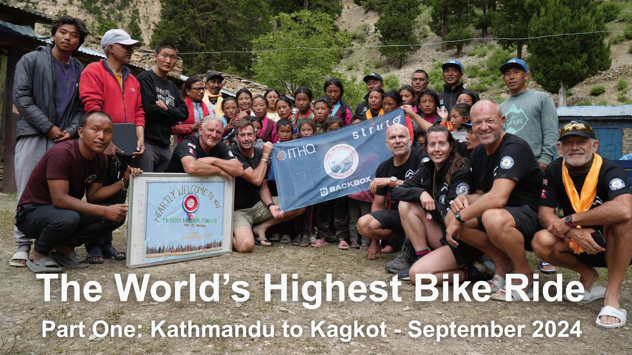 struto_central's tweet card. The World's Highest Bike Ride: Part 1, Kathmandu to Kagkot.