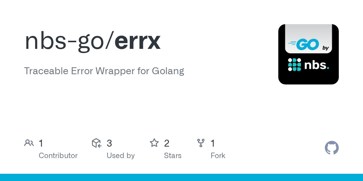 algonacci's tweet card. Traceable Error Wrapper for Golang. Contribute to nbs-go/errx development by creating an account on GitHub.
