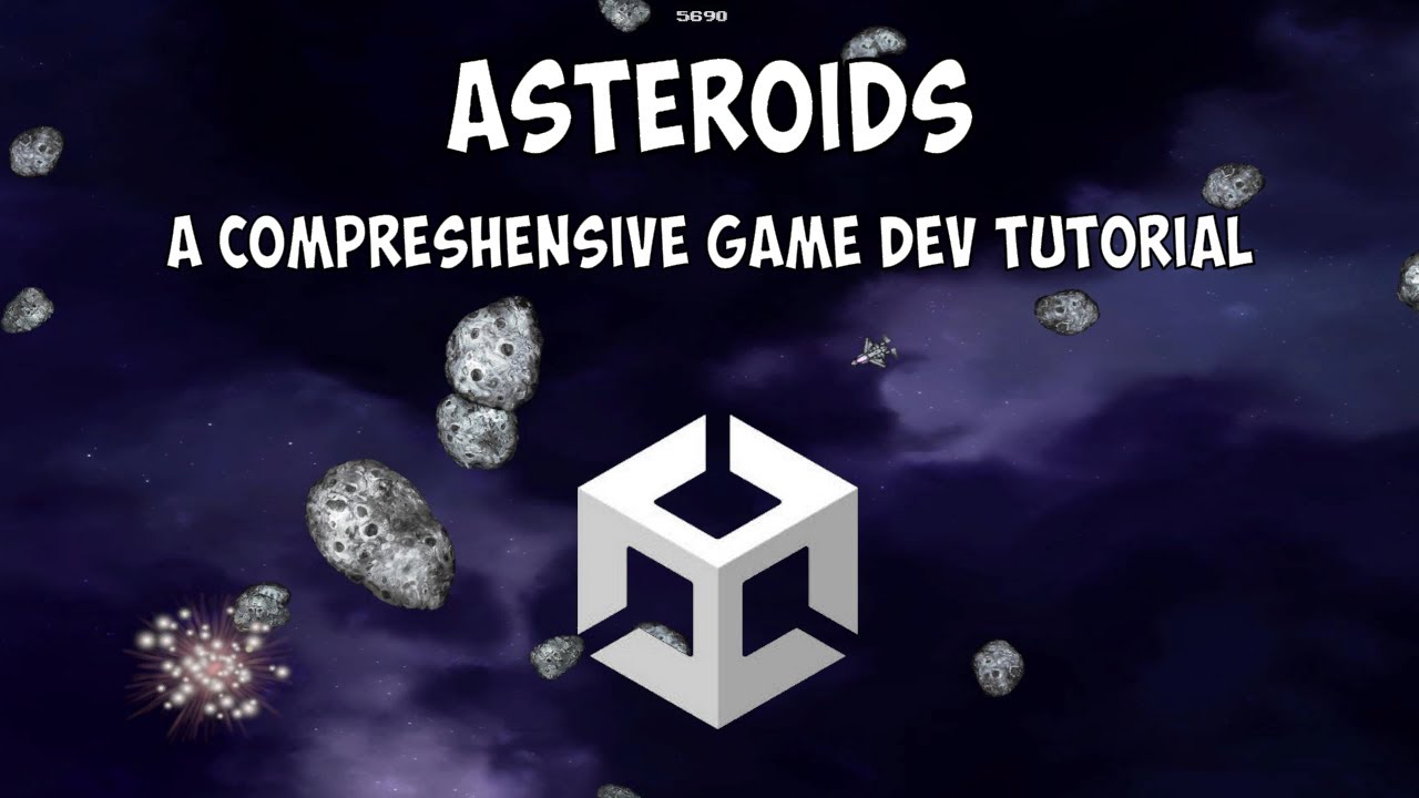 SoftwareOil's tweet card. Asteroids - A Comprehensive Unity Game Dev Tutorial
