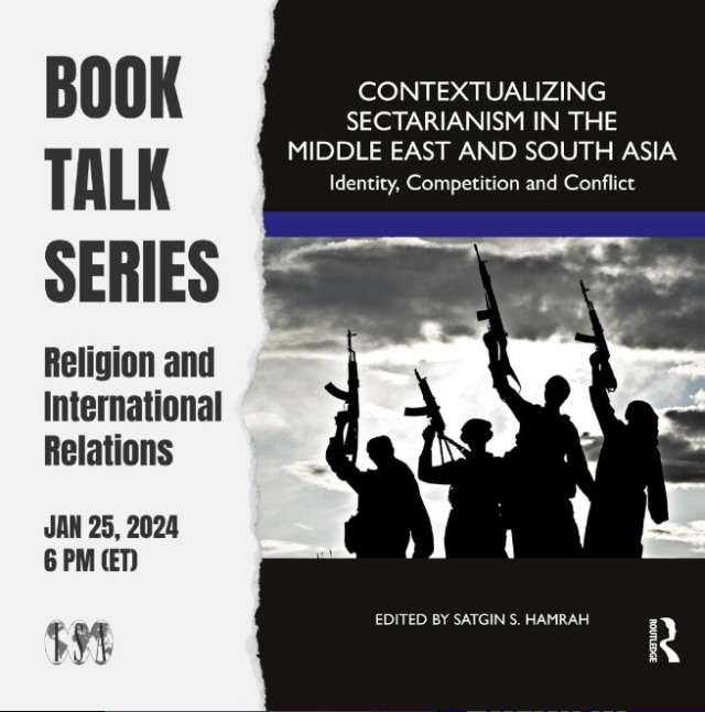 SatginHamrah's tweet card. On Thursday, Jan. 25, the International Studies Association at the University of Connecticut hosted a book talk on “Contextualizing Sectarianism in the Middle East and South Asia: Identity, Competi...