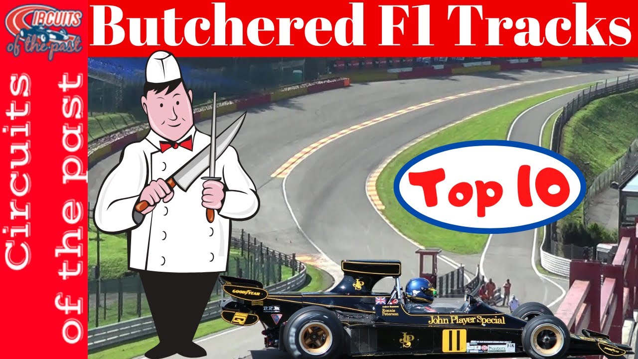 Circuitsotpast's tweet card. Top 10 Butchered Formula 1 Tracks