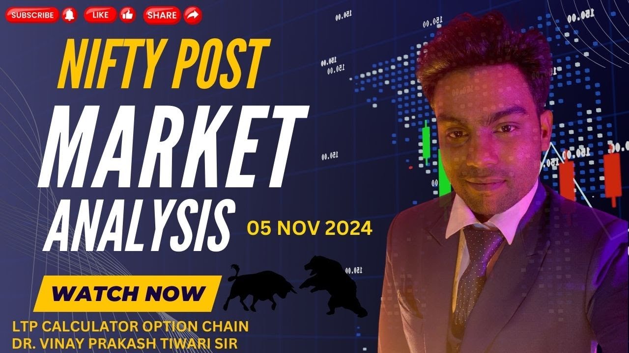 vraj5778's tweet card. NIFTY POST MARKET ANALYSIS 05 NOV ||BY RAJU MATHUR|| LTP CALCULATOR...
