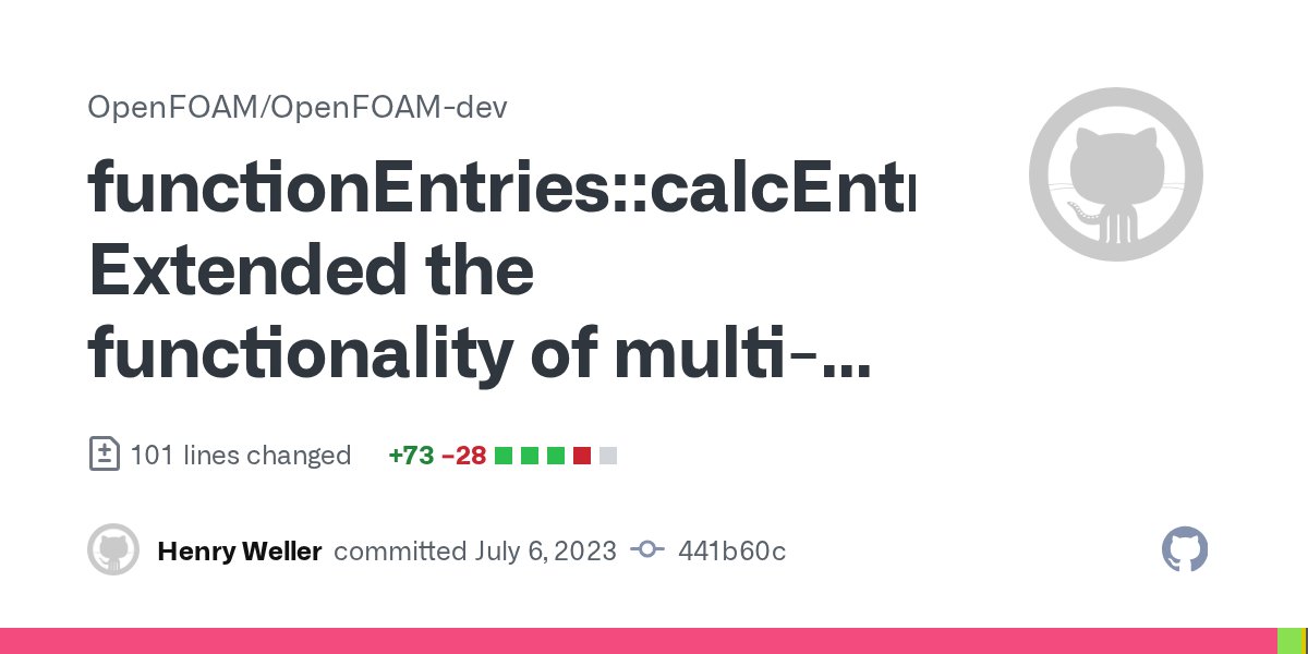 CFDdirect's tweet card. …ment/multi-line #calc If the code string is delimited by '#{...#}' multiple lines and multiple code statements can be used to generate the entry using 'os <<...