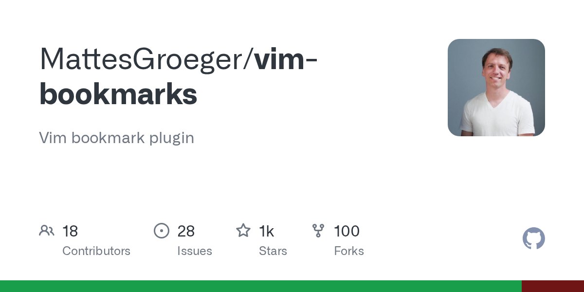 vim_master's tweet card. Vim bookmark plugin. Contribute to MattesGroeger/vim-bookmarks development by creating an account on GitHub.