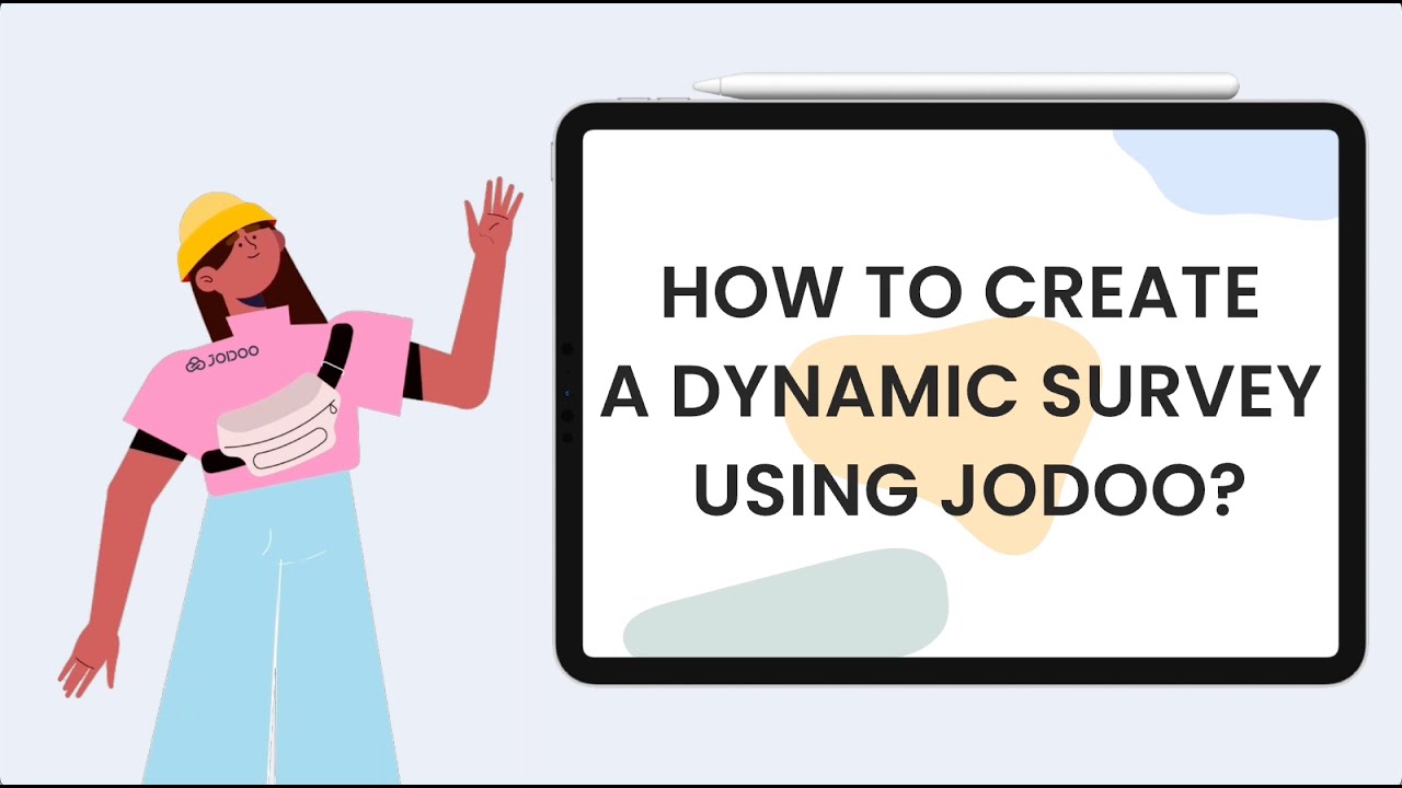 JodooHQ's tweet card. How to create a dynamic survey using Jodoo?