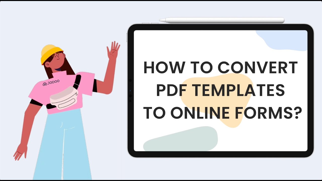 JodooHQ's tweet card. How to convert PDF templates to online forms?