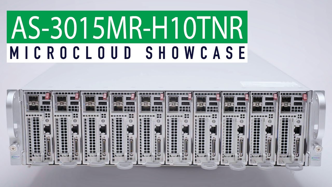 ServerFactory's tweet card. 10 Node MicroCloud | AS -3015-H10TNR