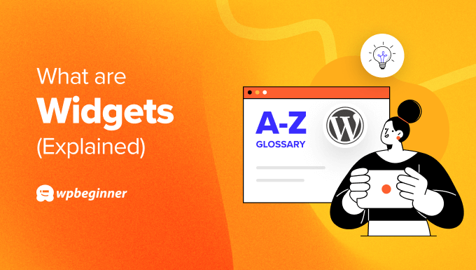 wpbeginner's tweet card. A WordPress widget is a content element that you can add to your site's sidebars, footers, headers, and other areas. Learn more about WordPress widgets.