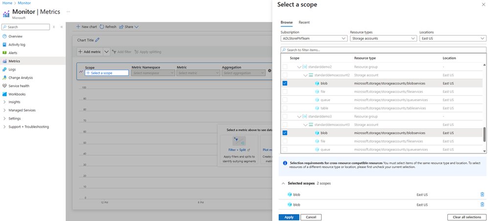 AzureWeekly's tweet card. Aggregate and analyze storage metrics from multiple storage accounts in a single chart. We’re thrilled to announce a highly requested feature: Cross...