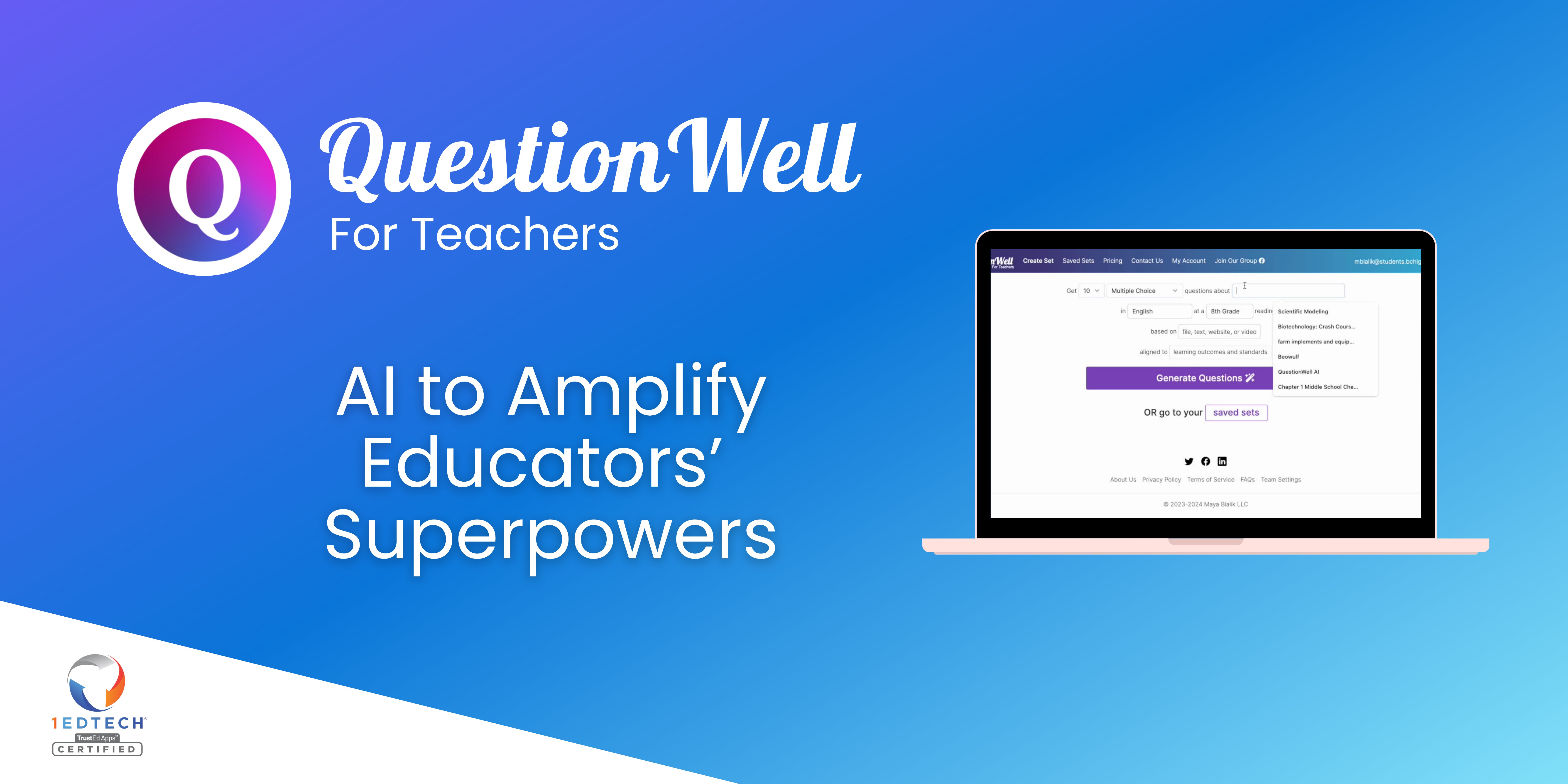 TicEducativas's tweet card. Transform your teaching with AI that streamlines lesson planning, generates standards-aligned materials, and enhances student engagement.
