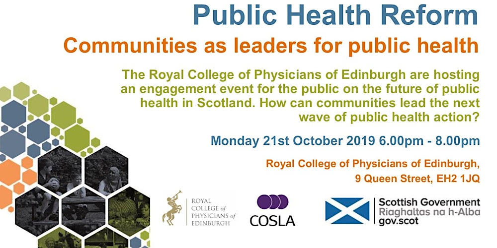 phrscot's tweet card. Health Reform – Communities as leaders for Public Health Public health in Scotland is changing. The Royal College of Physicians of Edinburgh in partnership with the Public Health Reform Programme are...