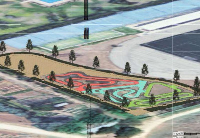 elresurgirdemad's tweet card. El Pump Track será un espacio seguro de ocio impulsado por el Plan de Embellecimiento de la Comunidad de Madrid donde vecinos de todas las edades podrán disfrutar del deporte y la convivencia