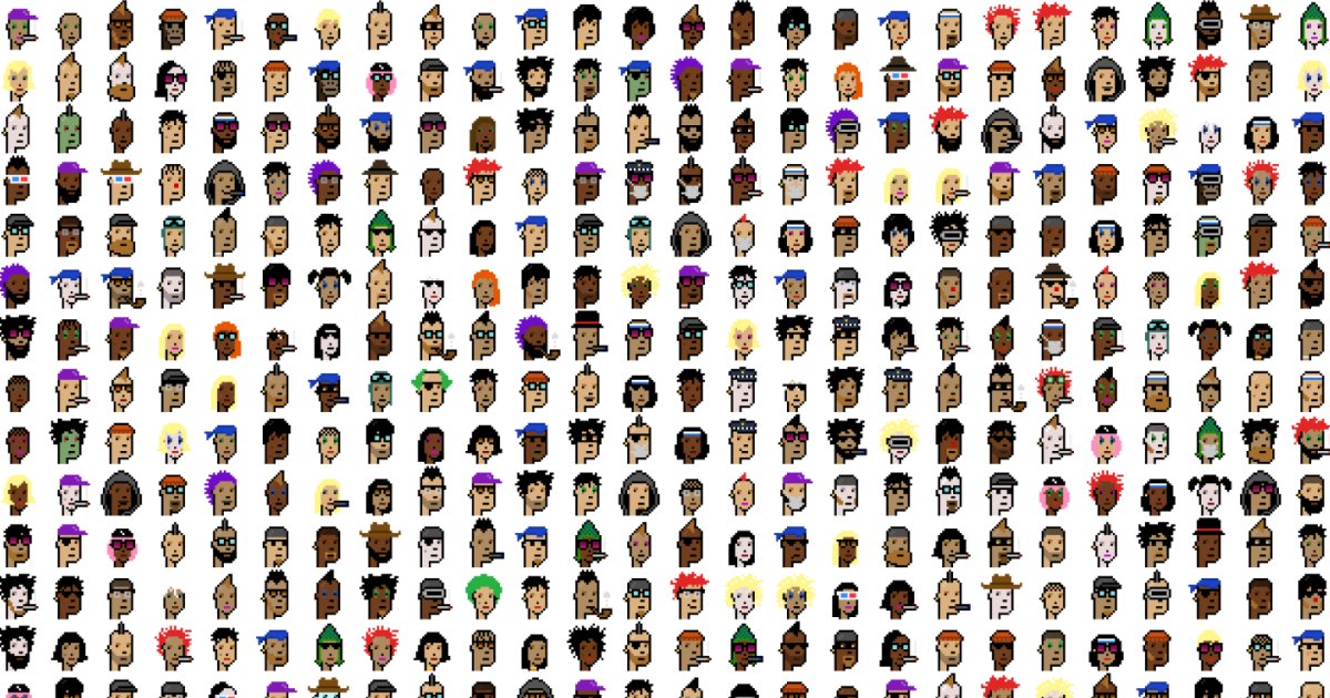 cryptopunksnfts's tweet card. Part iconic NFT collection, part living art and technology experiment. What began as 10,000 pixel punks born on the blockchain in 2017 is now an evolving collaboration with a community of creatives,...