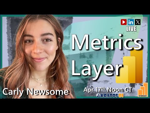 QlikAlt's tweet card. Introducing the Metrics Layer in #MicrosoftFabric with Carly Newsome